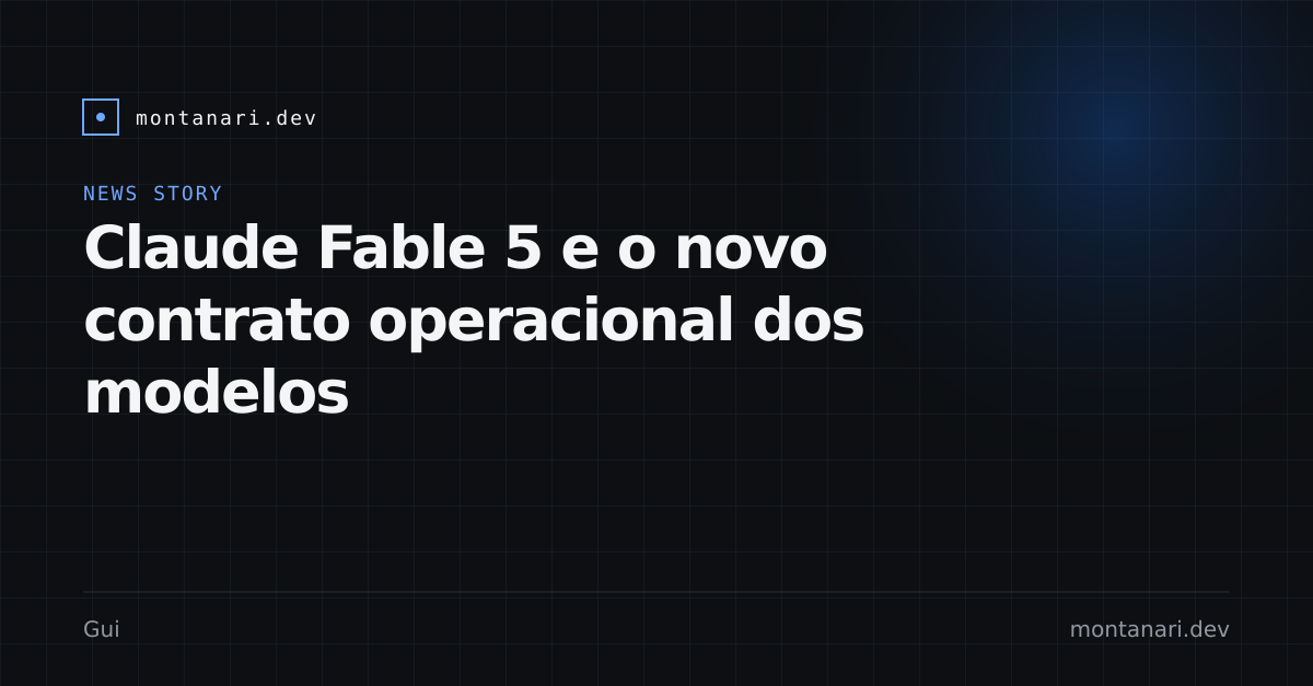 Capa de Claude Fable 5 leva capacidades Mythos ao uso geral