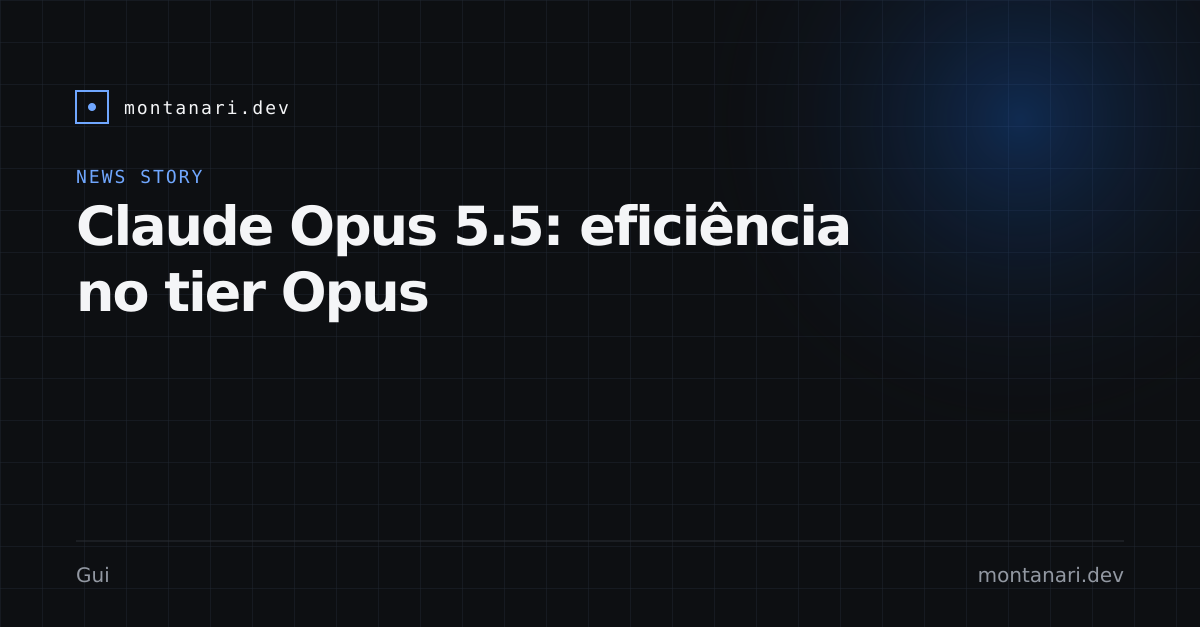 Capa do conteúdo: Claude Opus 5.5: Opus-tier com preço e thinking sempre ligado